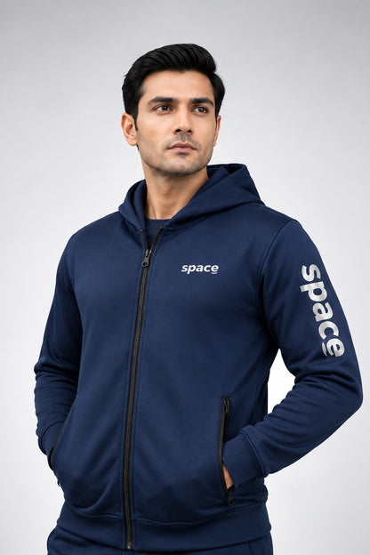 Space Signature Zip-Up Training Hoodie