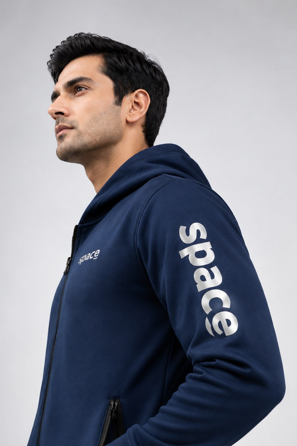 Space Signature Zip-Up Training Hoodie