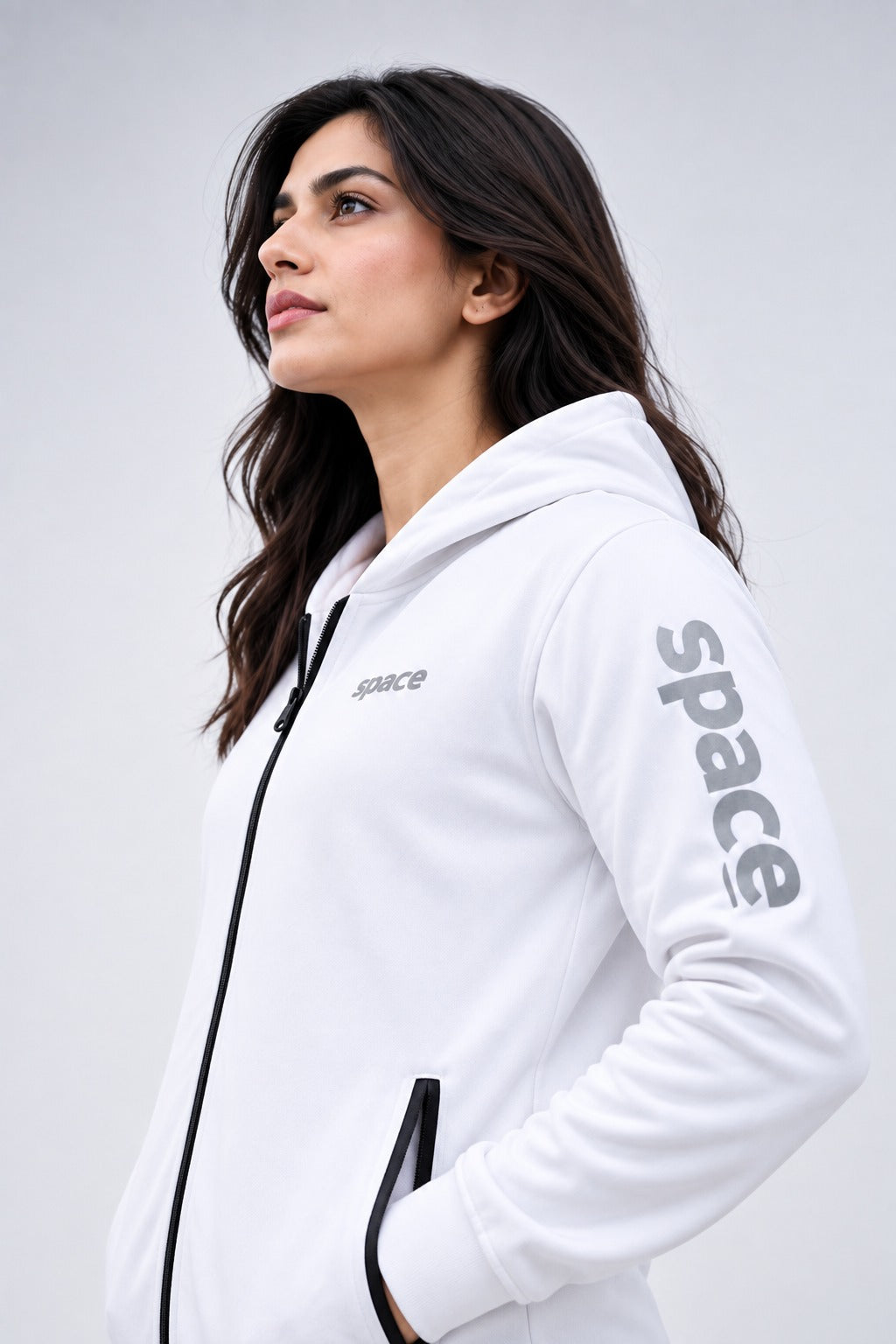 Space Signature Zip-Up Training Hoodie
