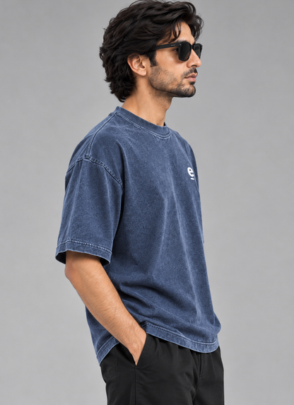 Acid Wash Box Fit Tee