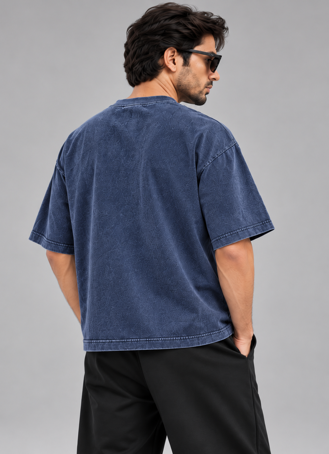 Acid Wash Box Fit Tee