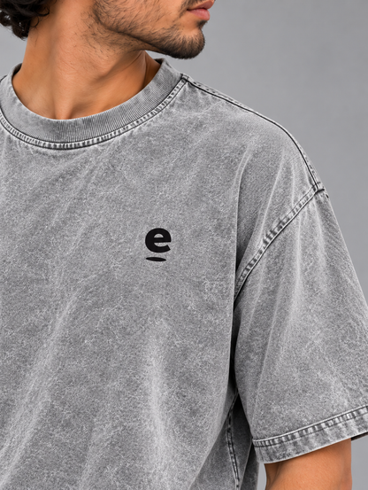 Acid Wash Box Fit Tee