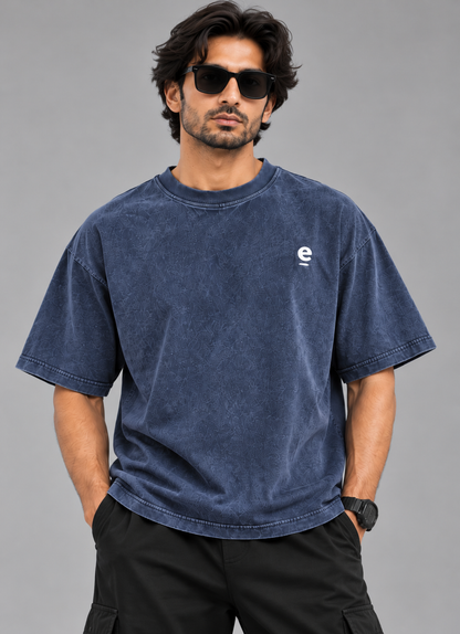 Acid Wash Box Fit Tee
