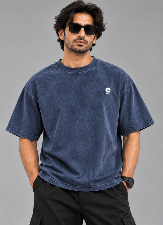 Acid Wash Box Fit Tee