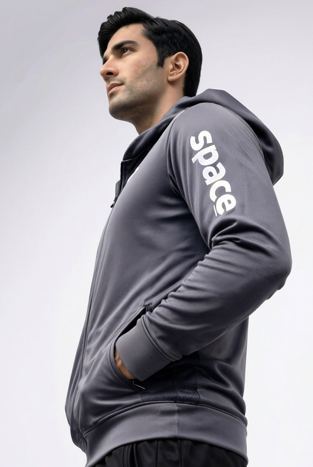 Space Signature Zip-Up Training Hoodie